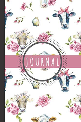 Cow Notebook: Cow Notebook Journal: Cow Themed Gifts For Cow Lovers, Cow Gifts For Women, Men, Kids, Girls, & Teens: Cow Themed Lined Journal Notebook 120 Pages 6" x 9" (Journals & Notebooks)