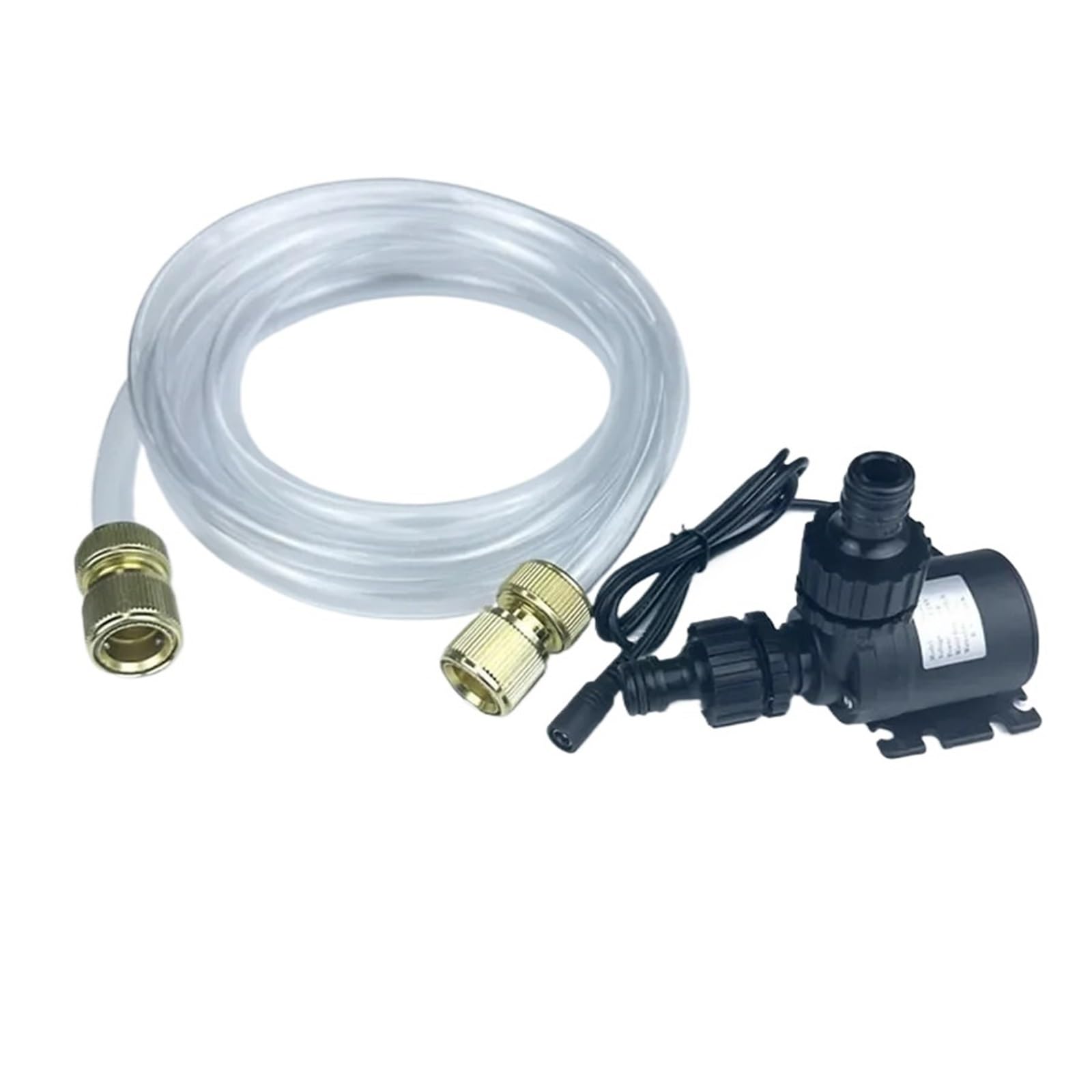 Bomba de agua sumergible de 12 V, 800 l/h, 5 m DC24 V, bombas de agua solares con conector rápido de tubo de agua para turismo, caravana, fuente de acuario (juego de 24 V CC, 5 metros)