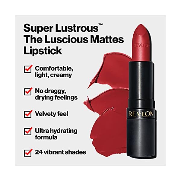 Revlon Super Lustrous The Luscious Mattes Lipstick, in Nude, 011 Untold Stories, 0.15 oz