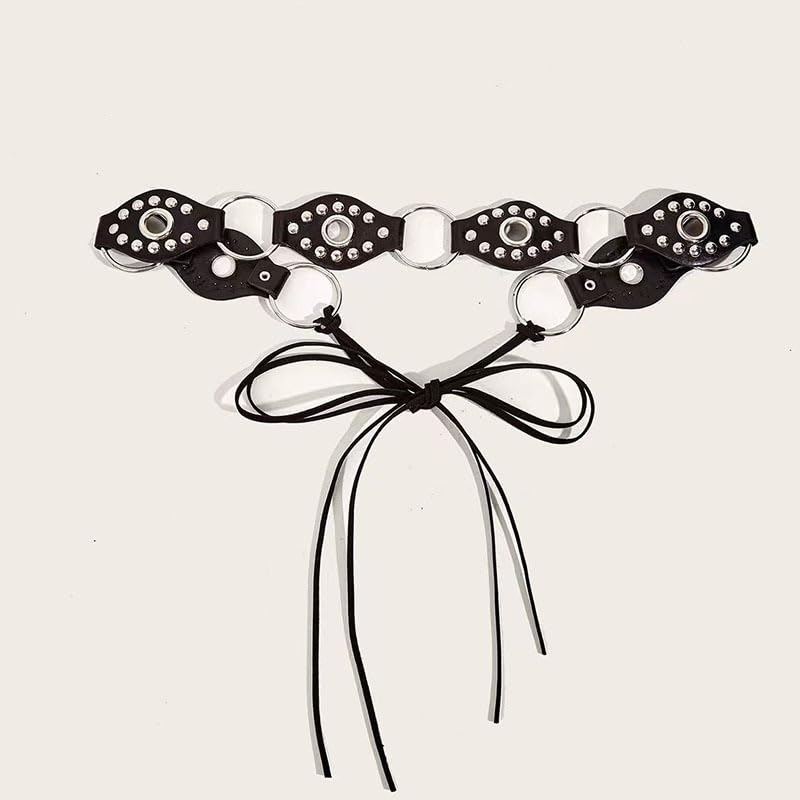 FGSS Women Cowboy Western Leather Belt - Tassel Rope Braid Waist Belts Classic Eyelet Cowgirl Belt for Pants Dress Jeans2