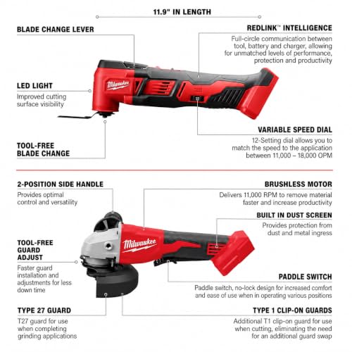 Image of Milwaukee M18 Cordless LITHIUM-ION 6-Tool Combo Kit (2696-26)