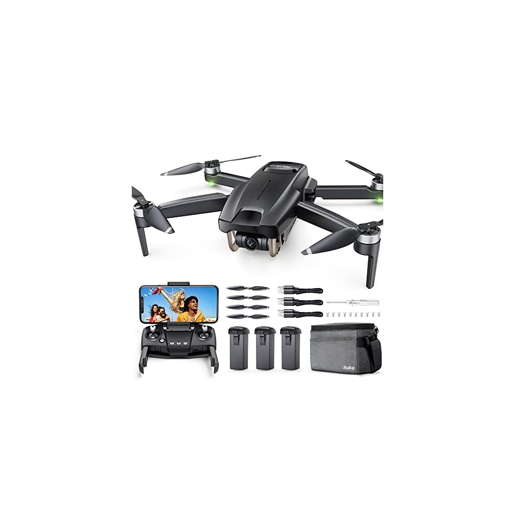 Ruko-Mini-Drones-with-Camera-for-Adults-4K-3-Batteries-90-Mins-Long-Flight-Time-GPS-Features-Brushless-Motor-Return-to-Home-Light-Weight-245g-Drone-for-Beginners-5Ghz-WiFi-Live-Video-Transmission