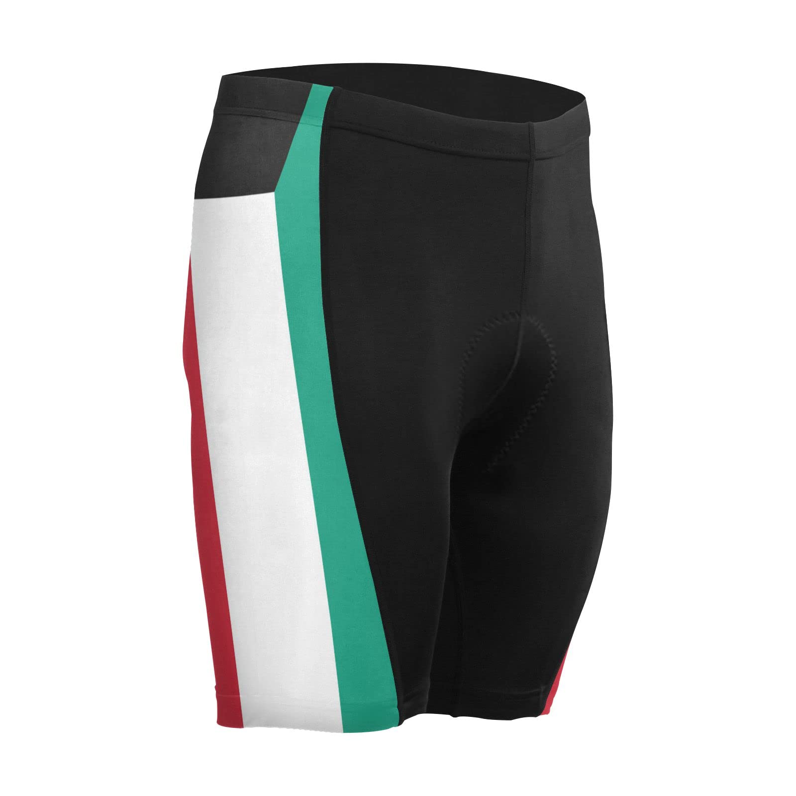 Kuwait Flag Men's Bike Shorts Padded Cycling Bicycle Biking Shorts Tight Multicolor