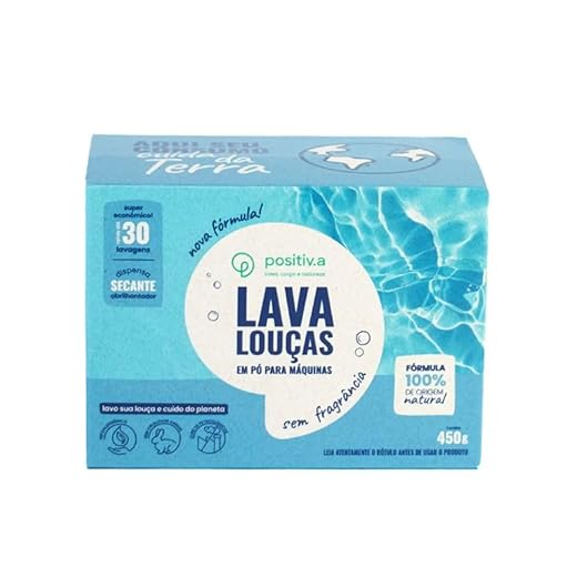 Lava Louças em Pó para Máquinas 450g - positiv.a eco