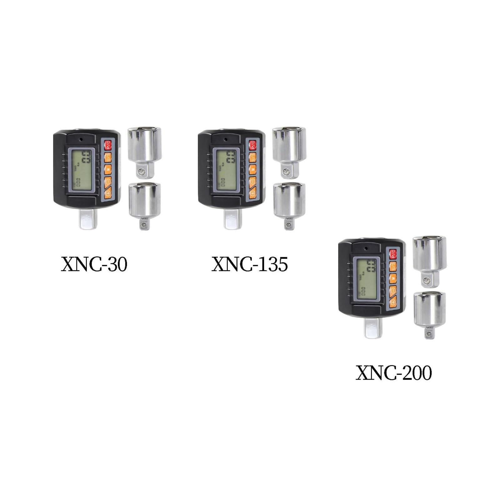 Llave dinamométrica digital, Adaptador de par Digital, medidor medición torsión acero, probador, llave dinamométrica ajustable for prueba maquinaria ferroviaria(20-200Nm)