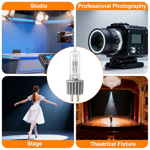 Image of Wadoy HPL 750 120V /X Lamp Bulb 10 Pack, 54611 Halogen Lamp for Stage /Studio /TV /Display /Optic with Medium Bi Pin