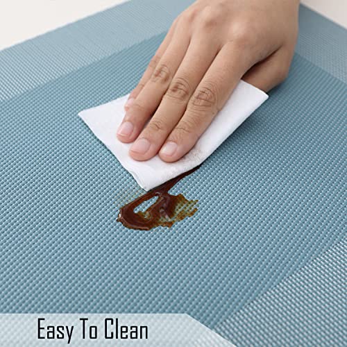 Image of HOKIPO Washable PVC Table Placemats Set of 4 - 45x30 cm (AR3105, Polyvinyl Chloride)
