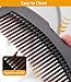 Dandruff Comb Fine Tooth Scalp Detox Comb Lice for Women, Men & Kids Stainless Steel Scalp Detoxing, Sweep & Massage Hair Brush Tool for Hair Care (Brown)