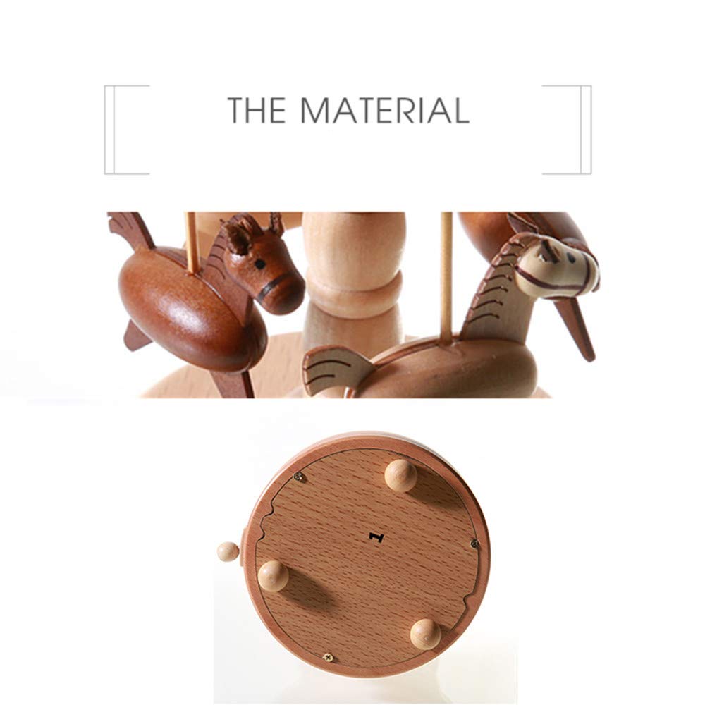 Escenarios Innovadores Caja de Música de Madera, Primo Creativo manivela de Madera artesanías Caja de música Mejor Regalo y Decoraciones Idea para Cumpleaños, Navidad