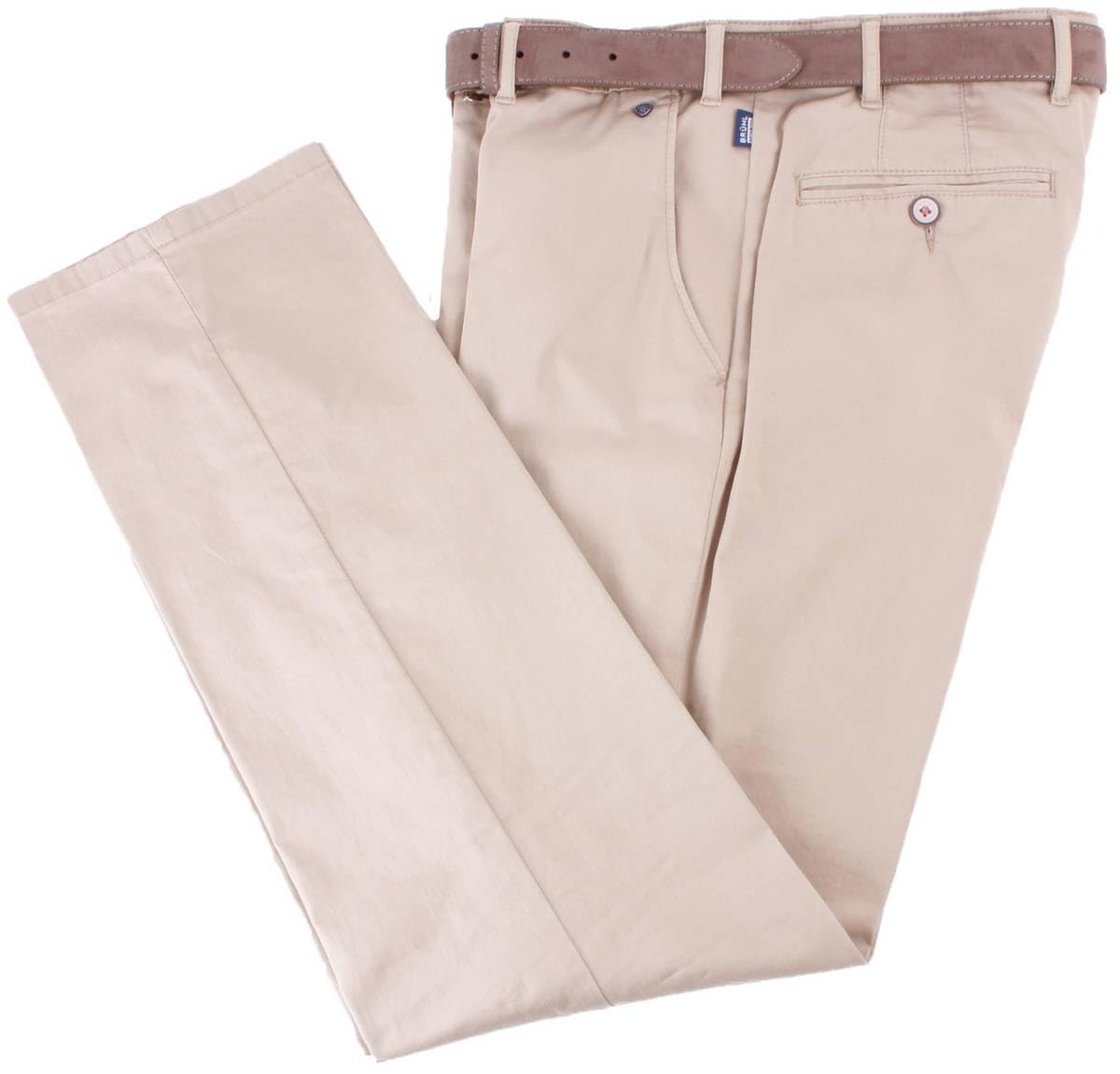 Bruhl Mens London GB Pima Cotton Chinos - Sand Cream - W38 L30
