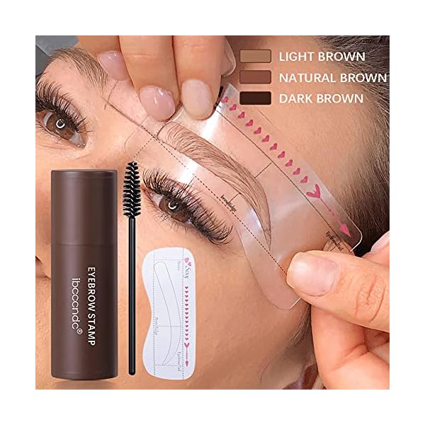 Eyebrow-Stamp-One-Step-Eyebrow-Stamp-Shaping-Kit-Professional-Eyebrow-Stamp-Stencil-Kit-Long-Lasting-Eyebrow-Makeup-Eyebrow-Tools-Powder-Kit-for-Women-Dark-brown Eyebrow Stamp, One Step Eyebrow Stamp Shaping Kit, Professional Eyebrow Stamp Stencil Kit, Long Lasting Eyebrow Makeup Eyebrow Tools Powder Kit for Women… (Dark brown)