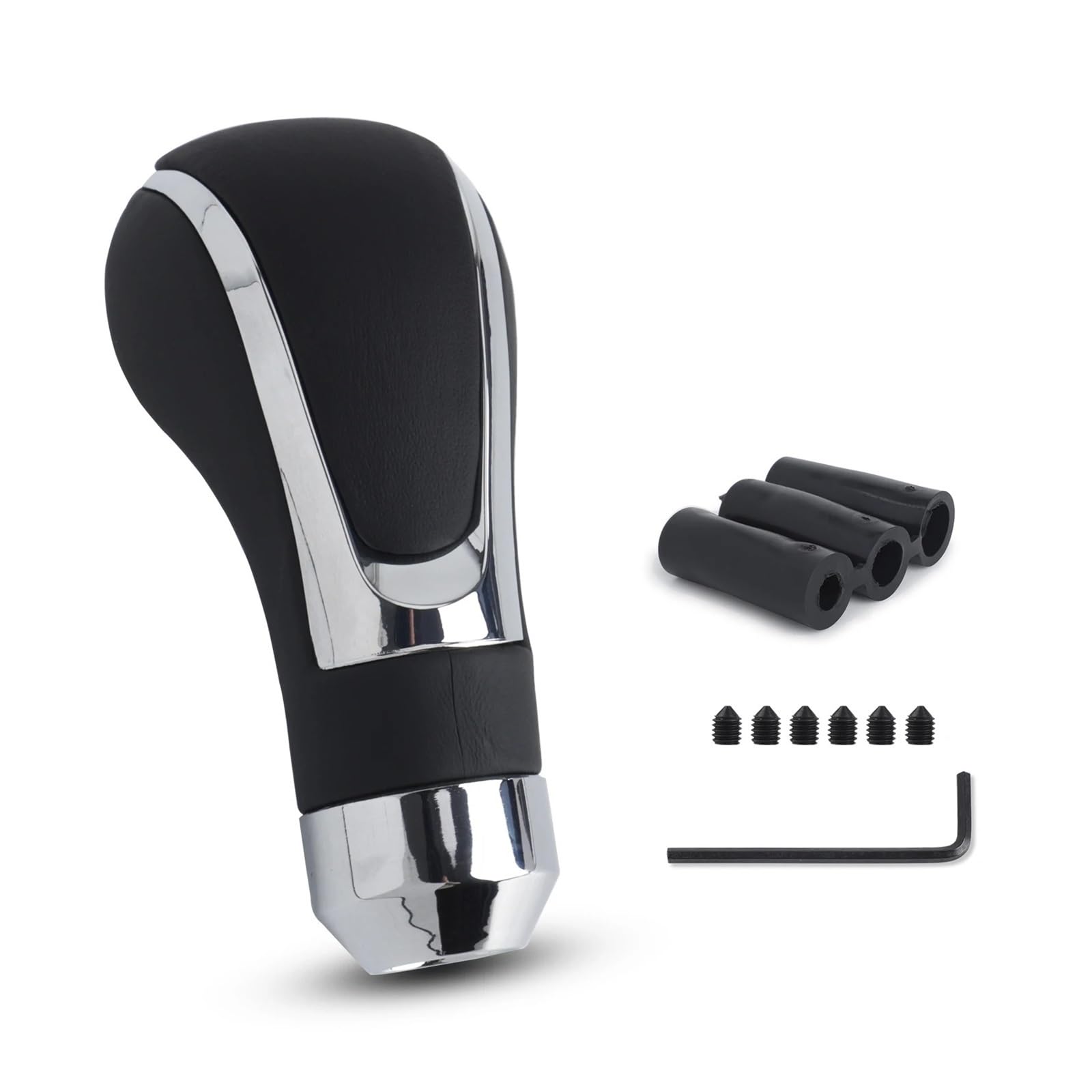 DAJMSUY Automobile Leather Universal Gear Shift Automatic Level Knob Manual Transmission Personality Lever Car Gear Shift