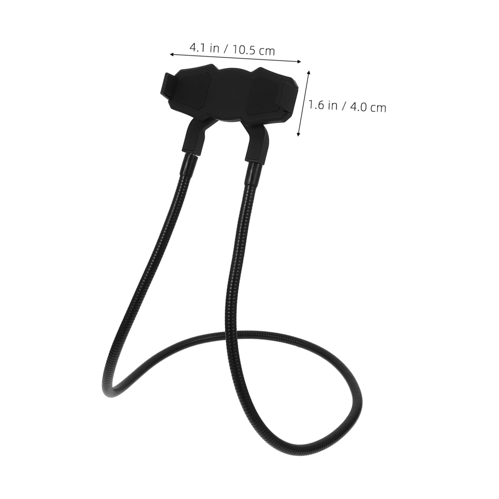 HOMSFOU Around The Neck Phone Holder Sturdy Mobile Phone Plate Support Heavy Duty Gooseneck Holder for 4-10 Inches Ideal for Bedroom Kitchen Gym Office Random Color
