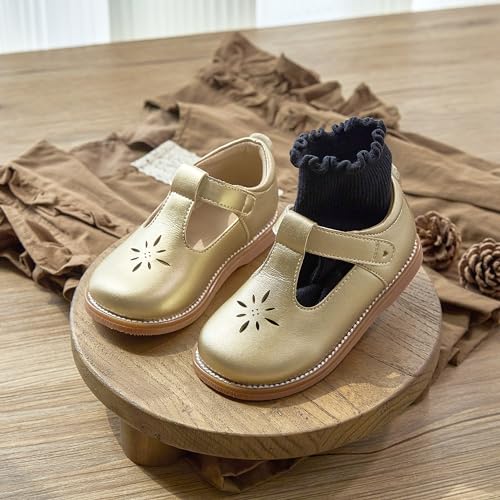 Image of Flaryzone Toddler Little Girl Mary Jane School Uniform Oxfords Flat Dress Shoes