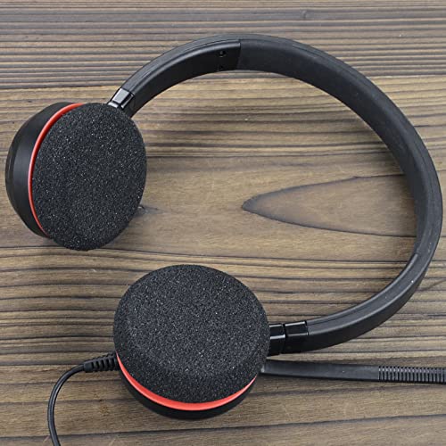 Almohadillas de espuma para orejas de repuesto para auriculares Jabra Evolve 65, 20, 20se, 30, 30II, 40 y 65+ (5 pares) miniatura 3