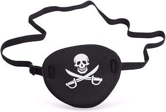 Oarkive 2pcs Pirate Eye Patch Pirate Patch Pirate Eye Patches Eye Patch Pirate Adult Eye Patch Pirate Kids Mens Pirate Eye Patch Halloween Eye Patch for Eye Patch Costume Kids Eye Patch Costume