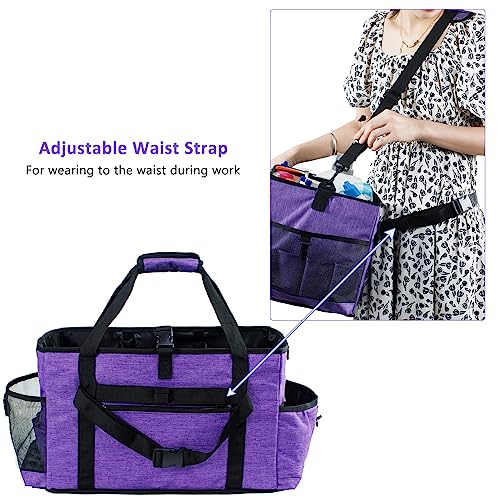 17" Cleaning Caddy for Cleaning Supplies, XL Cleaning Bag for Housekeepers - Image 3