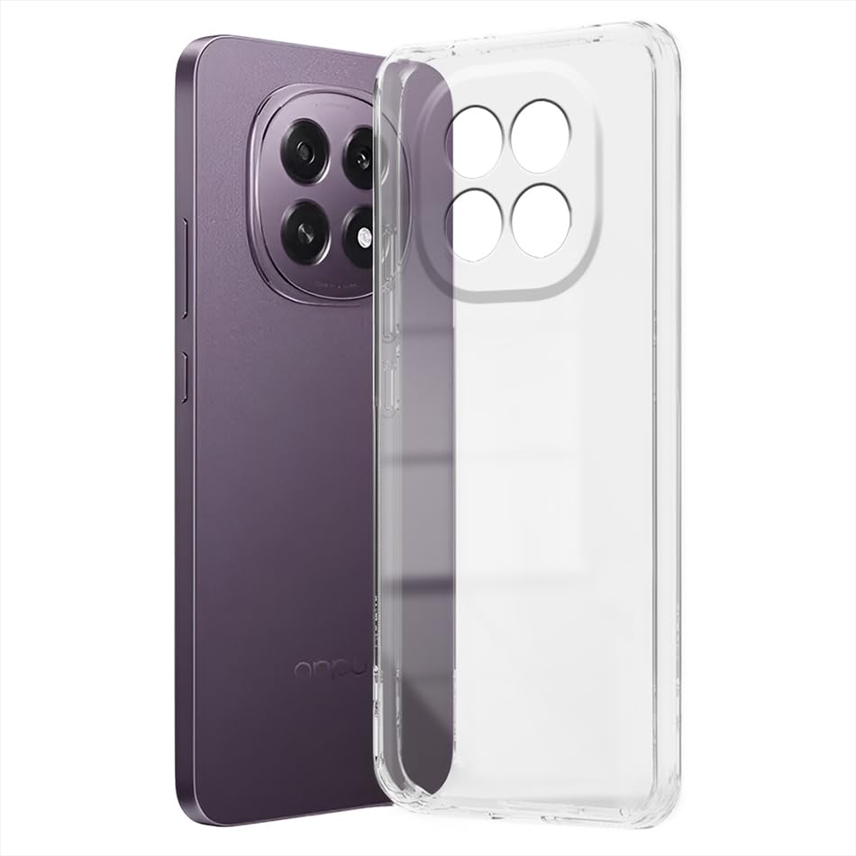 Image of Fashionury Crystal Clear Case for Oppo F29 5G | Yellowing Resistance | Transparent TPU Silicone | Raised Camera Lips | Slim Transparent Cover