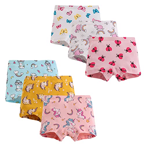 Image of Kids Series Baby Underwear Little Girls' Cotton Boyshort Panties (Pack of 6)