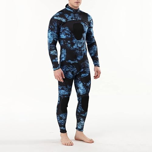 Miniatura 8 de Traje de neopreno para hombre de pesca submarina de 0.118in, de neopreno, para buceo, buceo, esnórquel, natación, traje completo