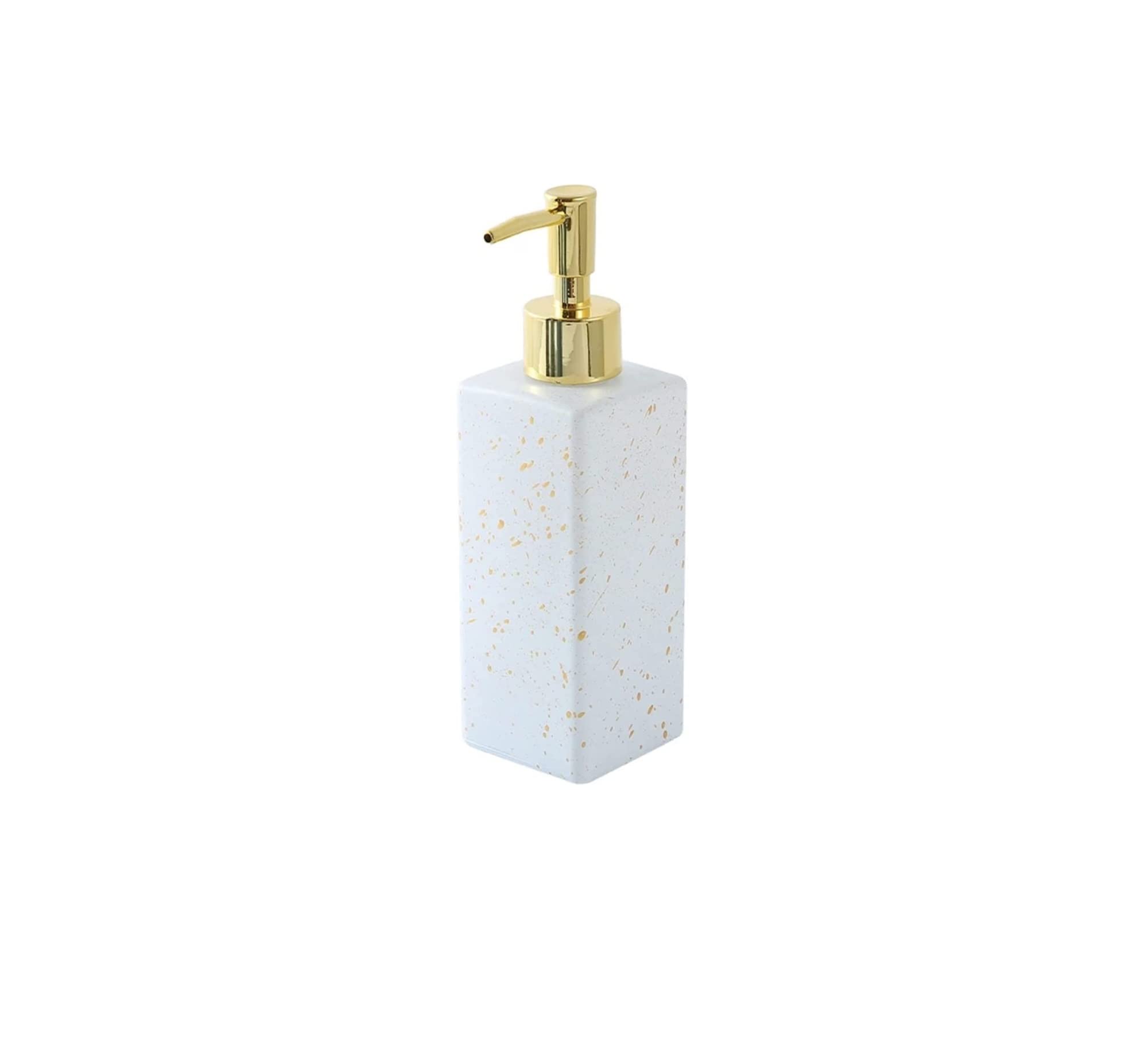 Sdydsge Blanc Soap Dispenser， Soap Dispensers 380Ml Dispenser Glass Empty Bottle Conditioner Shampoo Detergent Container Lotion(Blanc)
