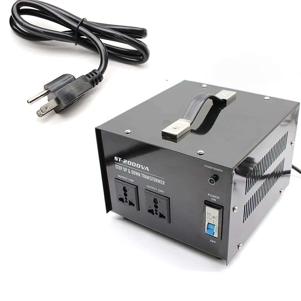 1500 Watt Voltage Converter Transformer- Step Up & Step Down Power Converter, Convert 110V to 220V O
