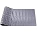 Tappetino Doccia Antiscivolo Tappetini per Vasca da Bagno Bambini con Fori di Scarico e Ventose, Hôtel Spa Shower Mat Lungo 70x40cm, Grigio