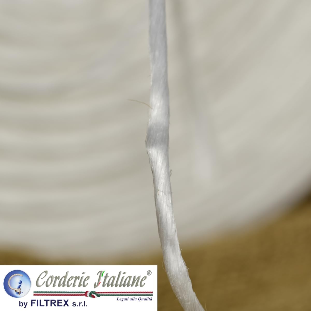 Corderie Italiane 006000983 Raffia Twine Title 500, 300 g, 120 m, White
