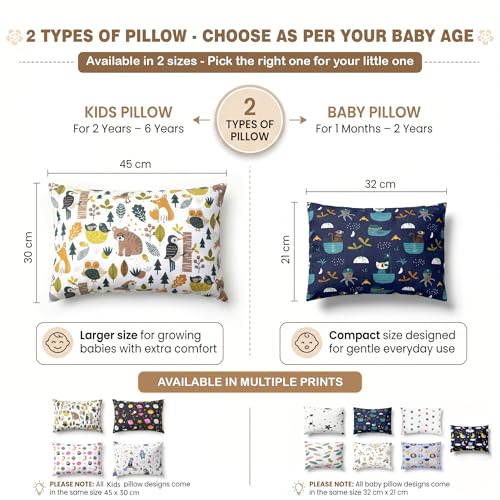 Image of A Cherry Soft Comfort Cushion for Toddlers (2+ Years) | Cotton Cover | Washable | Lightweight | Unisex