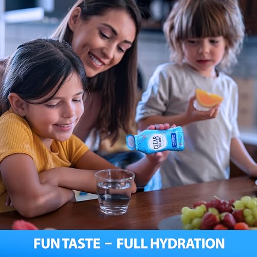 Image of Clear Theory Water Flavoring Drops with Electrolytes, Water Enhancer Liquid Flavored Water Drink Mix, Hydration for Kids, Vegan, Gluten Free, Low Calorie, 6 Pack (Fruit Punch, Blue Raspberry & Watermelon Berry)
