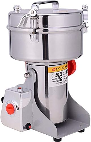 Molinillo eléctrico de grano de 70.55 oz, máquina de polvo tipo oscilante 3800 W, molinillo de medicina herbaria china para el hogar, pulverizador