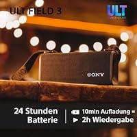 Sony ULT Field 3 - Tragbarer Bluetooth-Lautsprecher mit ULT Power Sound, 24-Stunden-Akku, IP67, wasserdicht, staubdicht, stoßfest, Abnehmbarer Schulterriemen, kompakt - Off-White – Ansicht 6