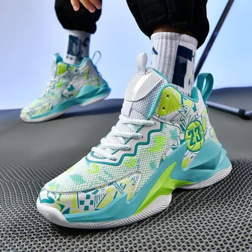 Image of Men's Basketball Shoes Fashion Printed Sneakers
