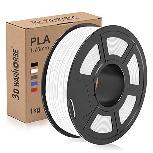 PLA Filament, 1.75mm 3D Printer Filament, Upgrade 2020 PLA 3D Printing 1KG Spool, Dimensional Accuracy +/- 0.02mm, White