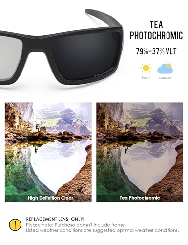 Image of BLAZERBUCK Anti-salt Polarized Replacement Lenses for Oakley Double Edge OO9380 Sunglass