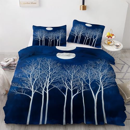 Parure de lit bleu ciel nocturne 220x240 pour transformer votre chambre