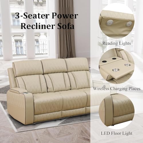 Electric recliner sofa set