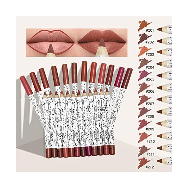 Lip-Liner-Pencil-Set12-Color-Matt-Smooth-Waterproof-lip-pencil-set-lip-pencil-set-Natural-Long-Lasting-Makeup-Lip-Liners NICEFACE Lip Liner Pencil Set,12 Color Matt Smooth Waterproof lip pencil set lip pencil set, Natural Long Lasting Makeup Lip Liners