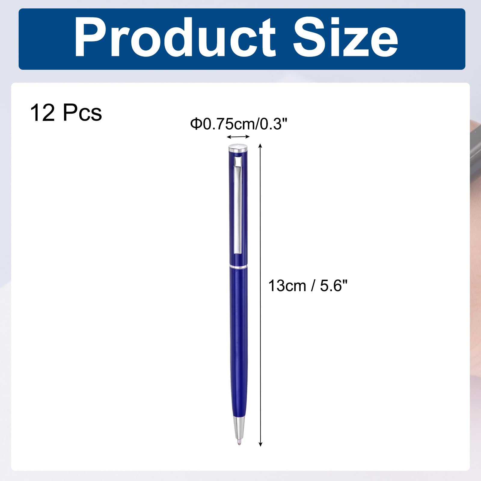 PATIKIL Slim Metallic Ballpoint Pen - Image 2