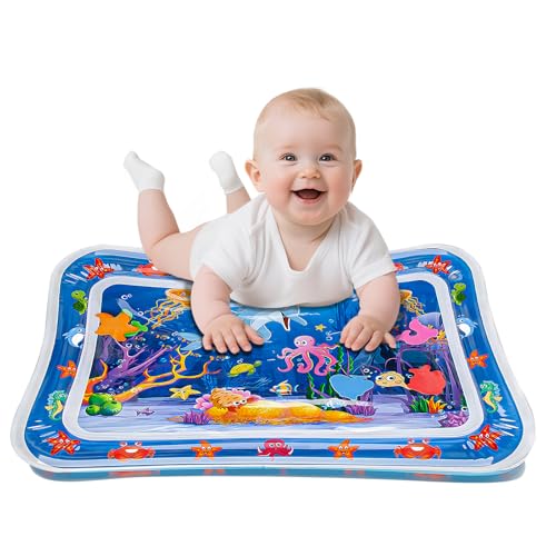 Morofme Wassermatte Baby, BPA frei Baby Wasserspielmatte für 3 6 9 bis 24...