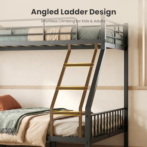 Heavy Duty Twin XL Over Queen Bunk Bed