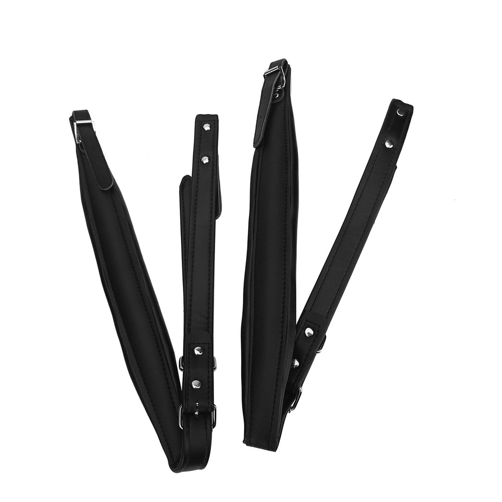 VGEBY1 Cinturino per Fisarmonica, Cintura Addominale Rinforzata in PU per Fisarmonica da 16-120 di Basso(Nero)