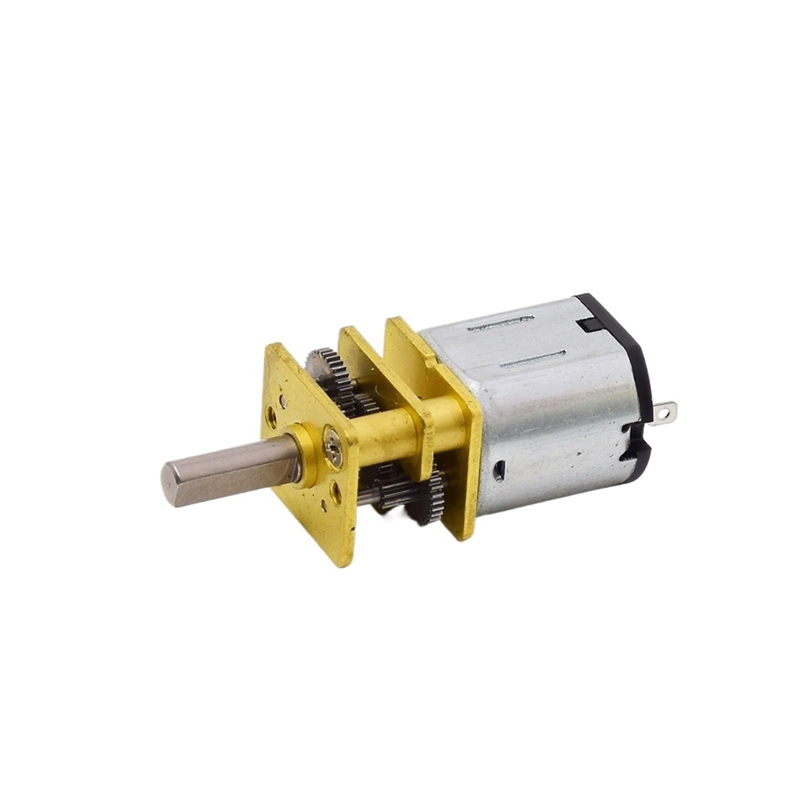 QWZTAEOZA N10 Full Metal Gearbox Gear Electronic Starter D-Shaft 3V-6V 5V 96RPM Slow Speed DC Electronic Starter for Robot Car Lock