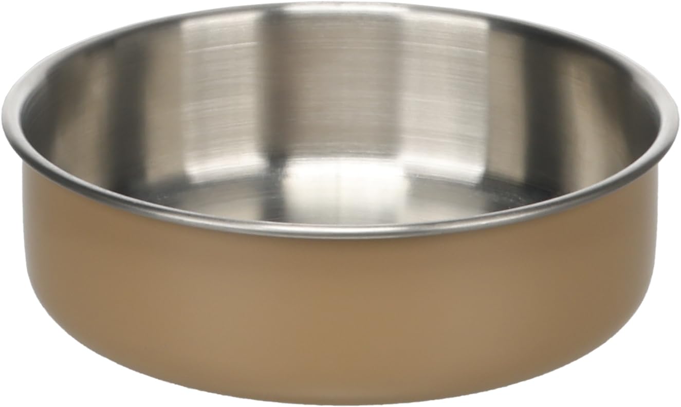 FEEDING AND DRINKING BOWL YUMI ROUND BEIGE 14CM 680ML