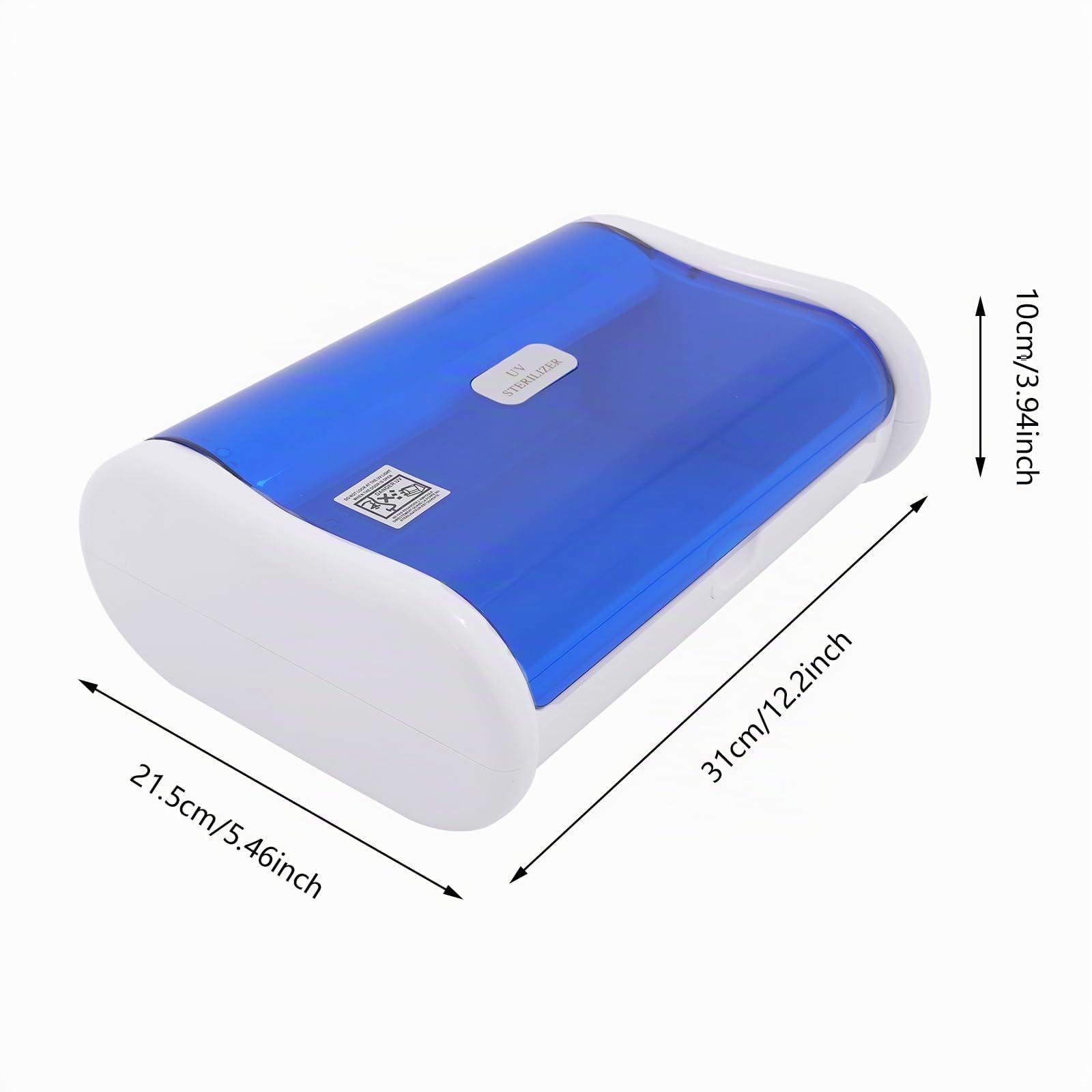 Esterilizador UV 6 W 220 V con rejilla, herramienta de esterilización de 2 l para instrumentos, desinfección, salón de manicura, cuidado de pies, tatuaje, 31 x 21,5 x 10 cm