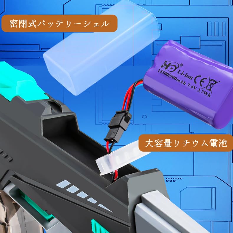 Amazon.co.jp: 強力な電動式鉄砲で夏の遊びを楽しもう大容量＆高速連射