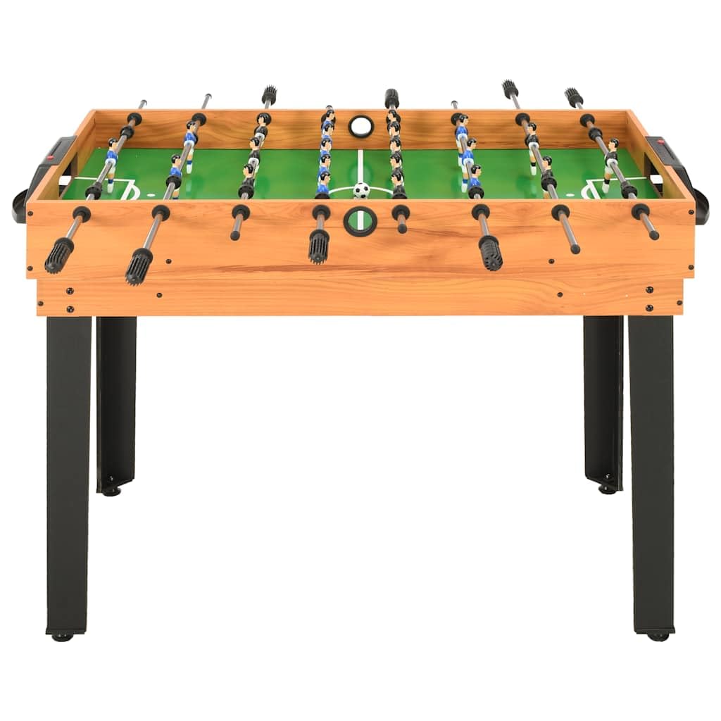 Mesa multijuego 15 en 1 de madera de arce MDF 121 × 61 × con juegos y accesorios para ocio, equipo deportivo, tenis de mesa, billar, bolos, futbolos, fiestas, familia, niños