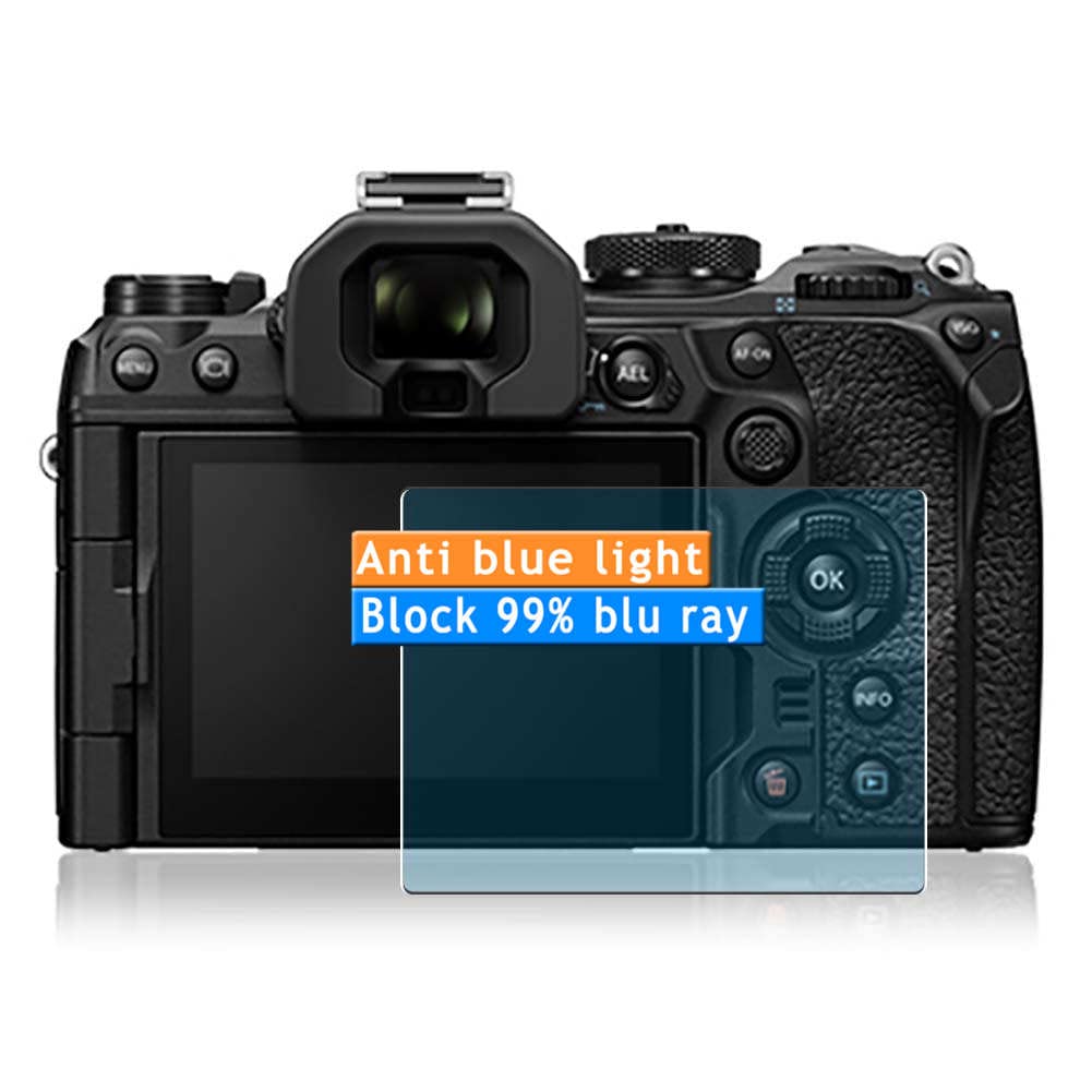 Vaxson3-Pack Anti Blue Light Screen Protector, compatible with OM Digital Solutions M SYSTEM OM-1, TPU Guard Film Protectors Sticker [NOT Tempered Glass]