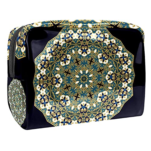 Trousse à maquillage psychédélique contre le désordre : le vanity zippé compact pour vos sacs