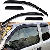 Lifeinfinity Original 4pcs Side Window Deflectors, Outside Mount Tape-On Rain Guards, Nice Side Window Visors Compatible with 95-04 Toyota Tacoma Access Extended Cab with Half Size Rear Doors |94948|